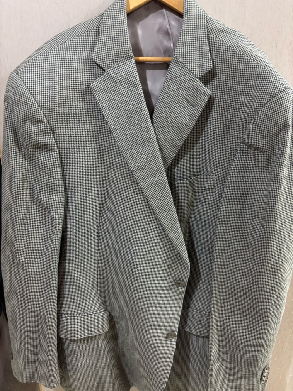 Hart Schaffner Marx Black & White Houndstooth Sport Coat